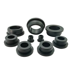 High-Temperature Resistant Soft Silicone T-Shaped Wire Protection Coil / Cable Gland Sealing Ring Hollow Hole Plug