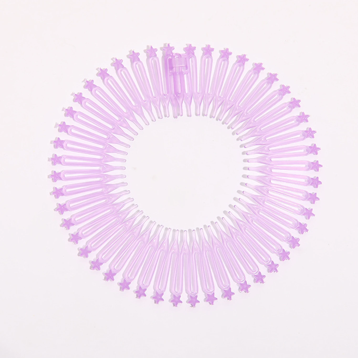 Bandeau en plastique pour cheveux, chouchous, peigne flexible commandé, cercle complet, étoile, dents, sauna, pince, visage, maquillage, lavage, partenaires, accessoires