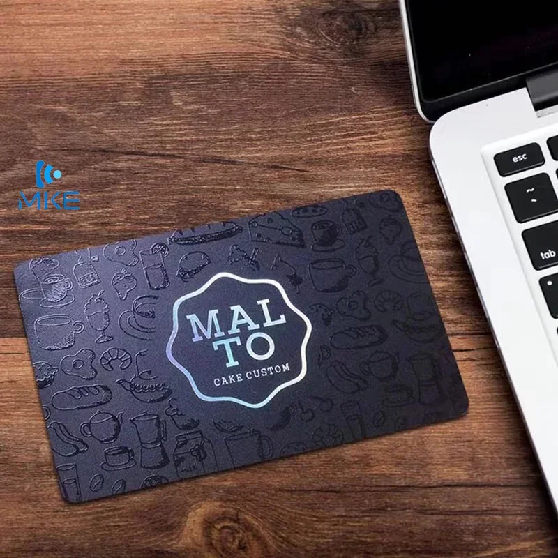 Custom Business Cards Pvc Uv Printing Matt Black Matte Pvc Cards