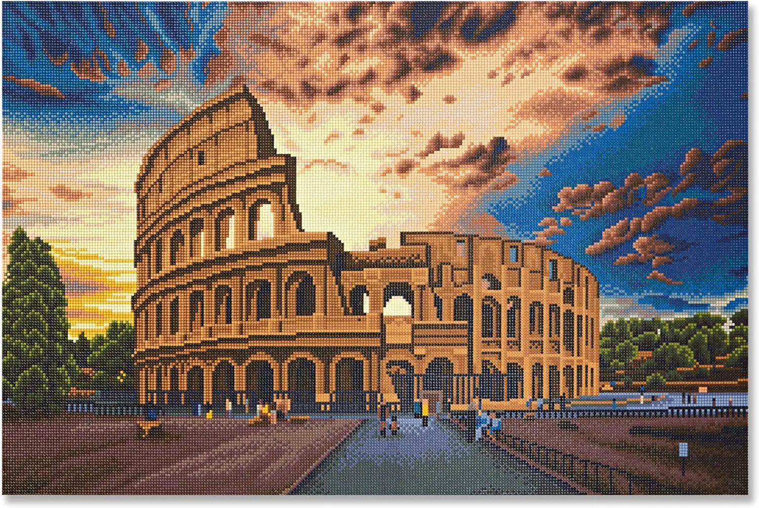 Colosseum Painting Diamond Art Kit – Full Drill with Gems & Tools, 20