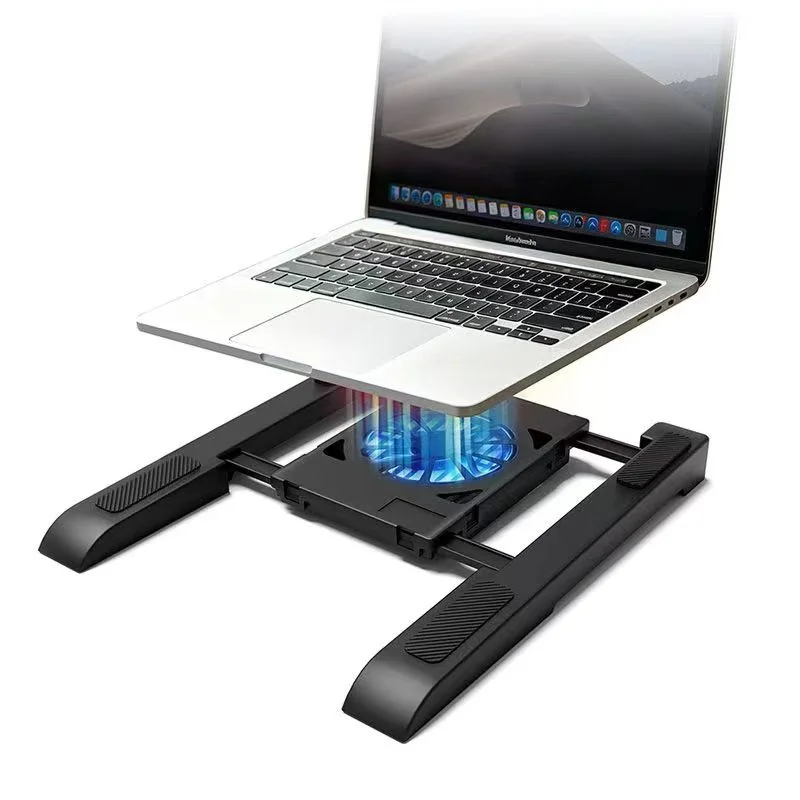 Portable Practical Flat Router Cooling Fan Stand, Suitable for 10 to 17-inch Laptops, Routers and TV Boxes