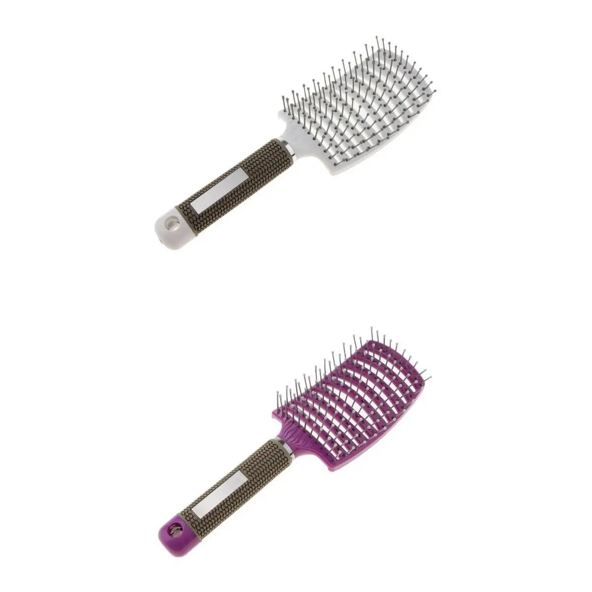

Blow Drying Paddle Brush Vented Curved Detangling Hairbrush for Women Styling Salon Accessories
