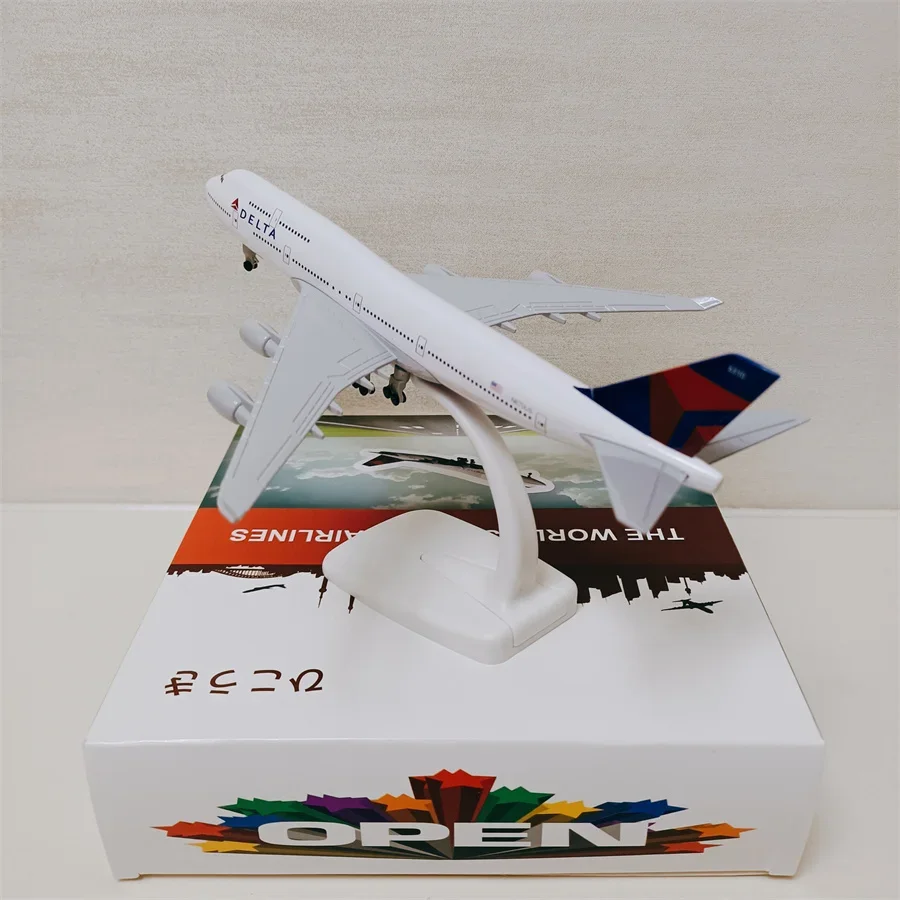 20Cm Gelegeerd Metaal Air Usa B747 Airlines Boeing 747 Airways Diecast Vliegtuig Modelvliegtuig Met Wielen Landingsgestellen