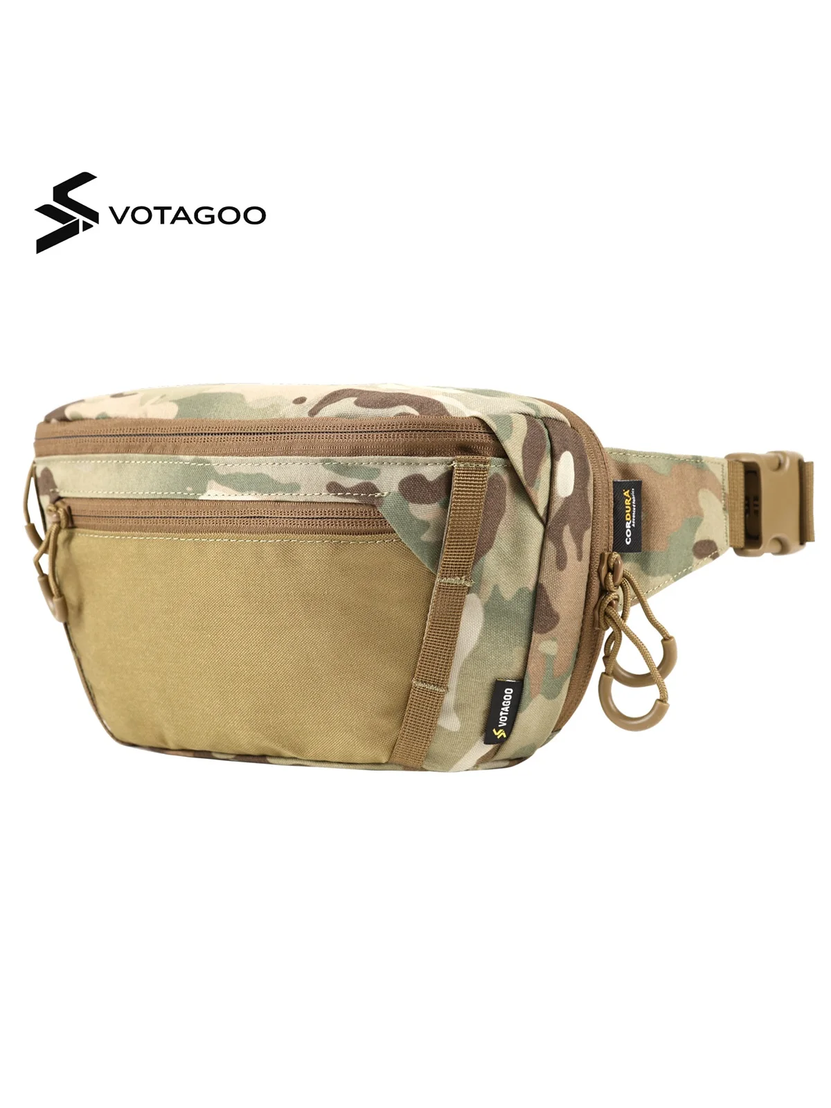 VOTAGOO Taktyczna Saszetka Nerka do Ukrytego Noszenia Pistoletu, Torba na Pas z Nylonu Cordura 500D do Sprzętu Taktycznego — 2