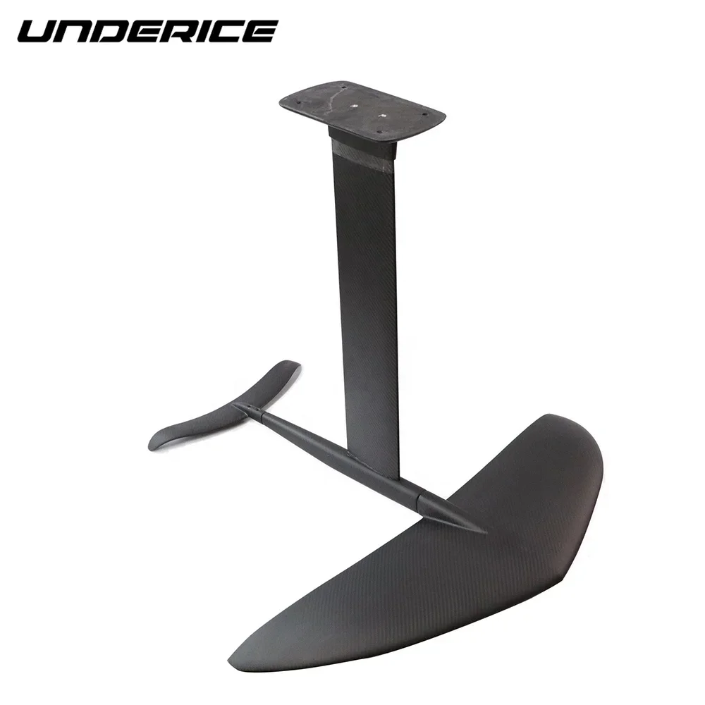 Aluminum Mast Full Carbon Fiber Wing SUP Hydrofoil For Stand Up Board Surfing With Plate Mount Carbon Foil