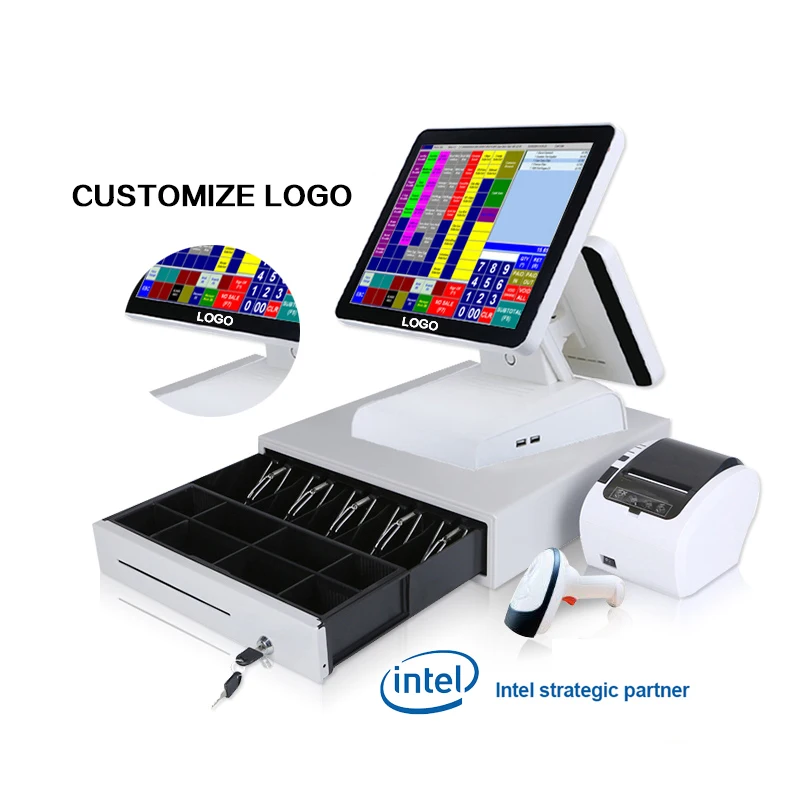 Billing Retail Restaurant Android Windows Electronic Touch Pos Terminal Cashier Machine Cash Register Pos all in one Pos Systems