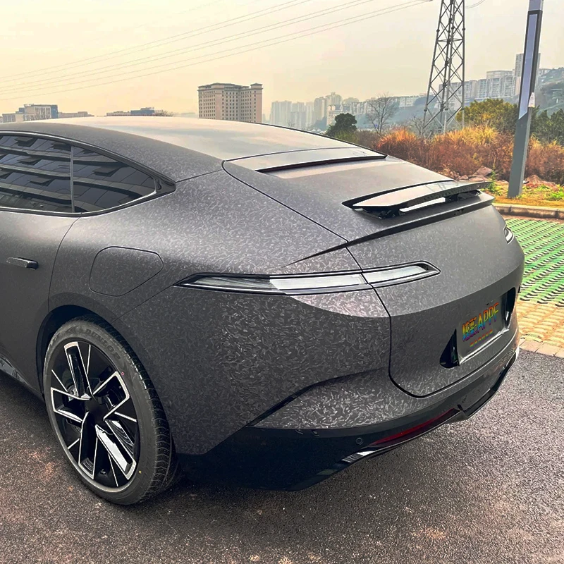تغيير لون Ppf المضادة للخدش ألياف الكربون سيارة التفاف الفينيل ماتي الأسود نمط Ppf الجسم ملصق الحيوانات الأليفة اللون Ppf