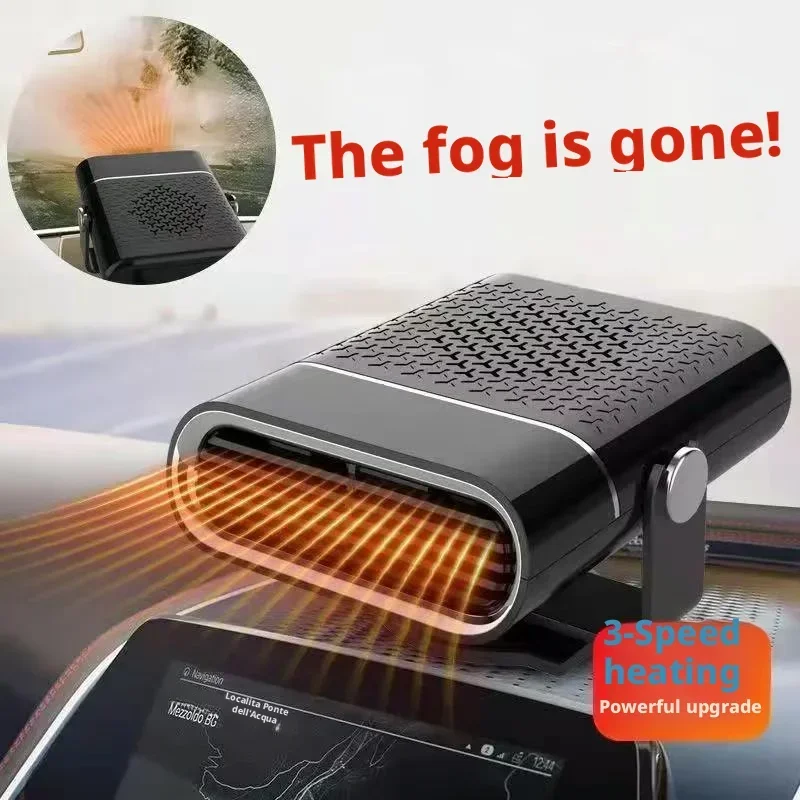 Car Heater Defroster Defogger 12V/24V Universal for Cars & Trucks 2-in-1 Cooling & Heating Quiet Operation Adjustable Angle view 4