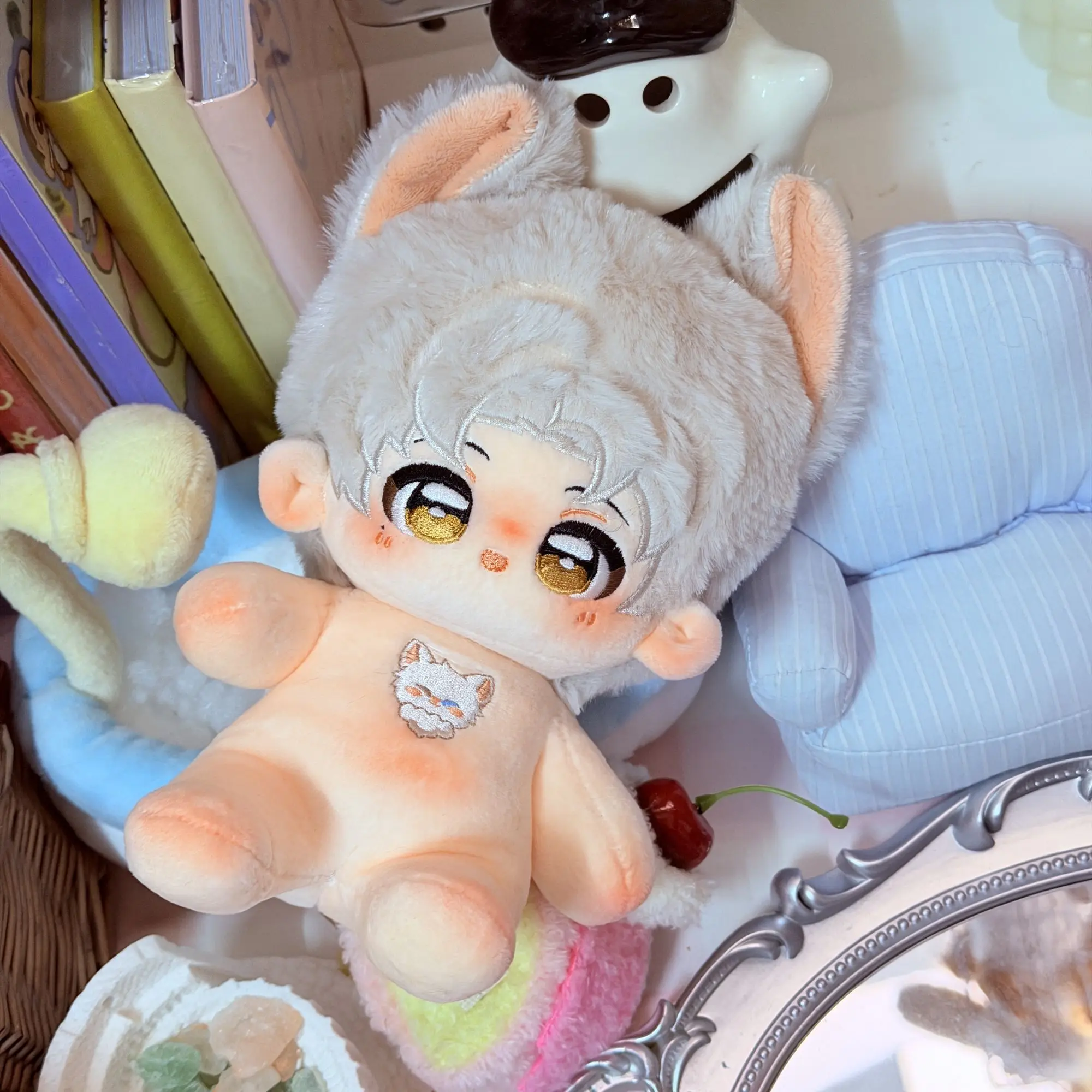 

Tears of Themis Vilhelm Richard Albert De Haspran 20CM Stuffed Student Plush Doll Adorable Delicacy Furry Xmas Gift Cotton Doll