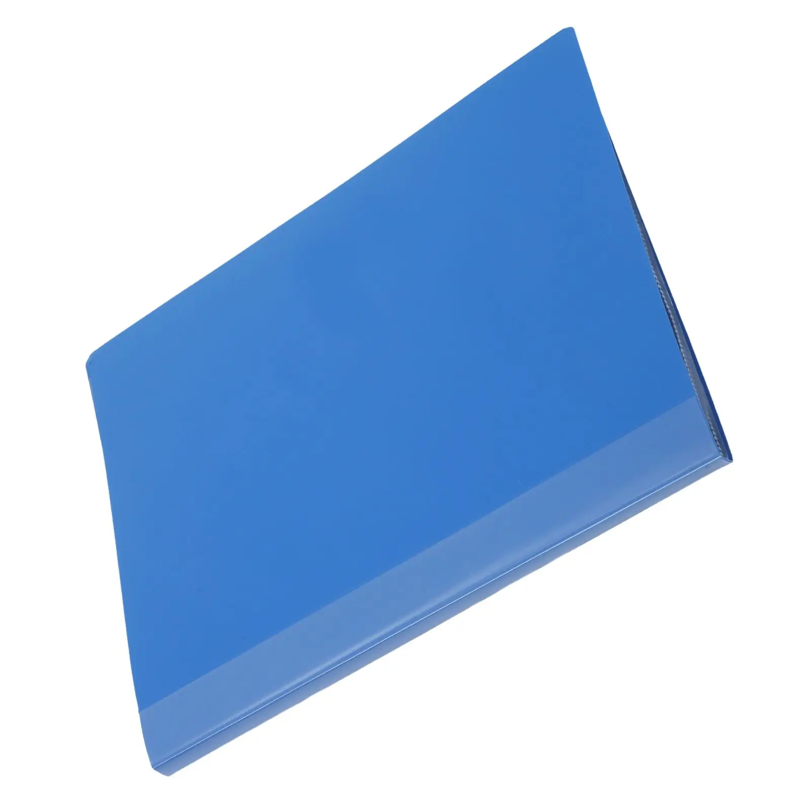 A3 Transparent Document Display Folder 20 Pockets Blue Large Capacity PP Material File Organizer Plastic Sleeves Office Use