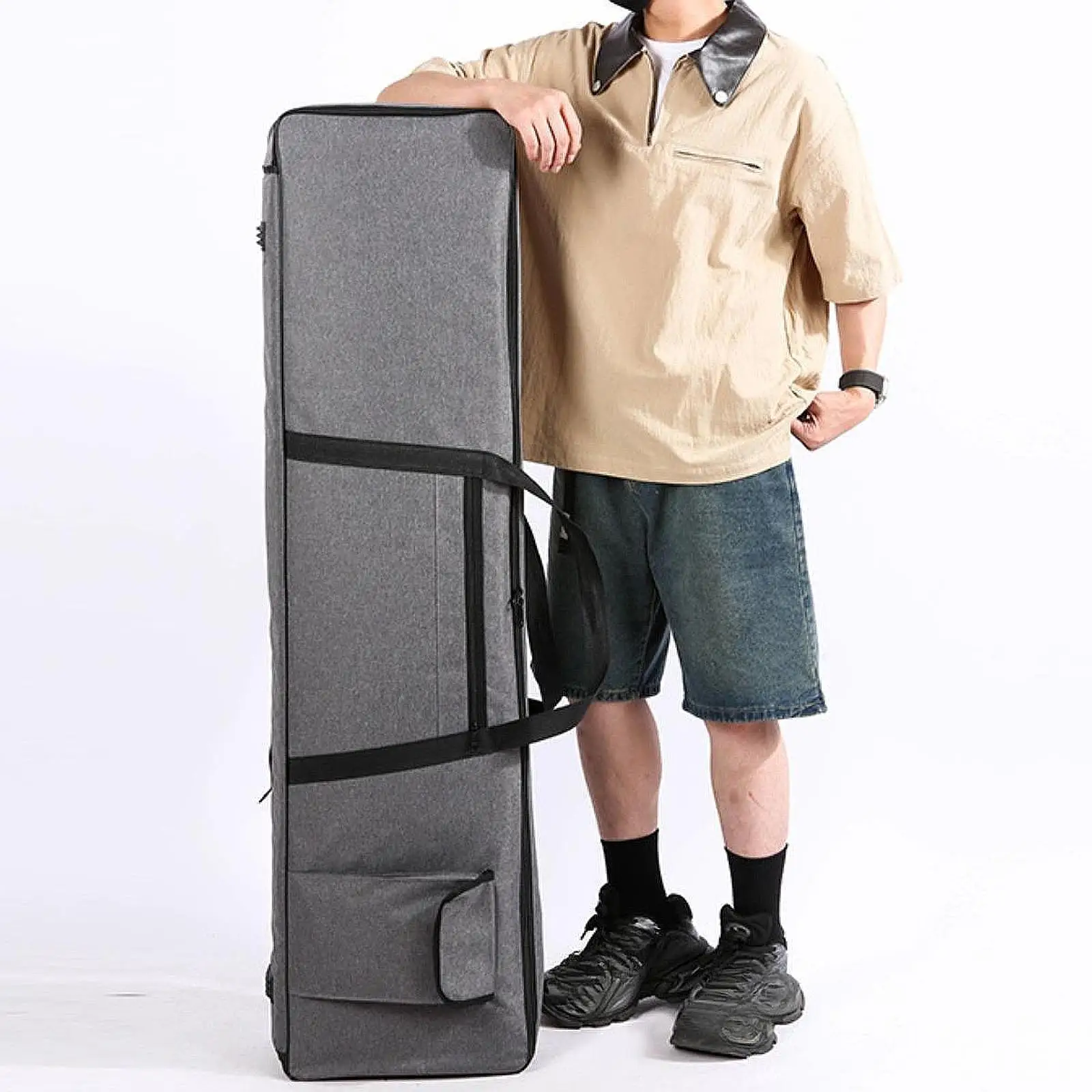 

88 Key Keyboard Gig Bag Accessories Waterproof Folding Double Zipper Design Comfortable with Handles Keyboard Case for Tour