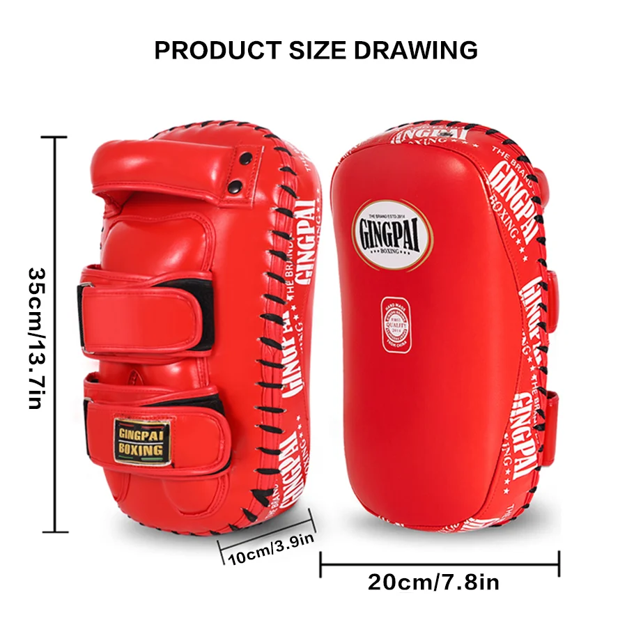 Picture 3: 1PC Boxing Pad Sand Bag Fitness MMA BoxingTaekwondo Hand Foot Kicking Pads PU Leather Training Gear Muay Thai Foot Target
