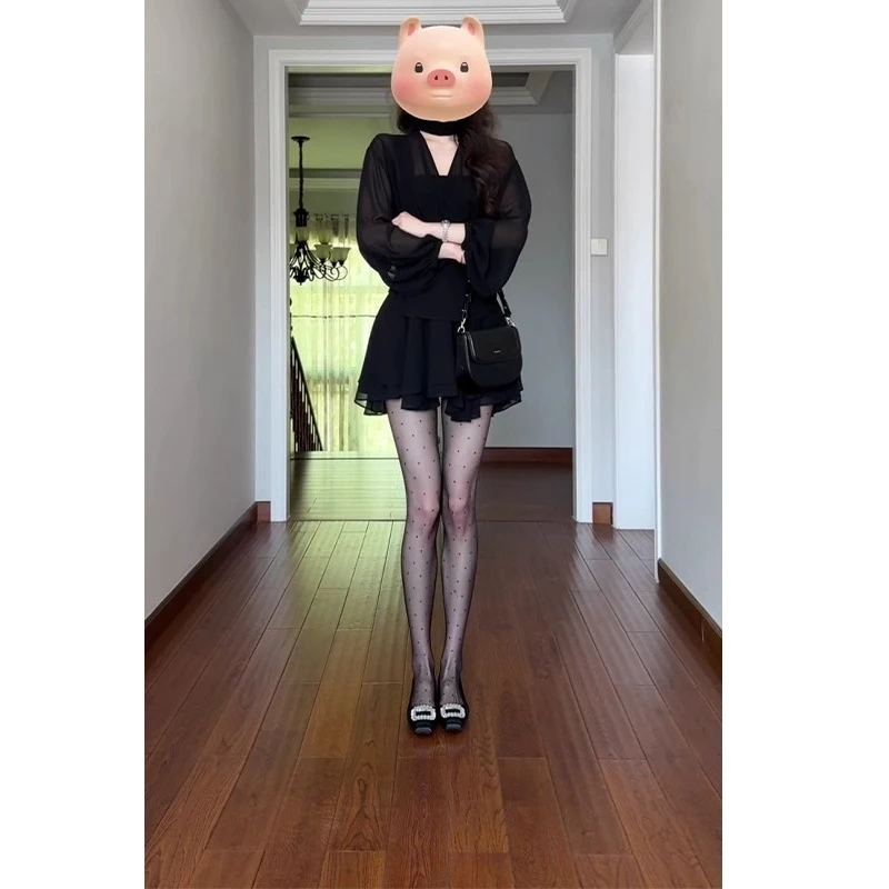 Vestidos de manga larga para mujer, vestido para fiesta de boda, otoño, Modal, medio cuello alto, cintura acanalada ahumada, minimalista y elegante