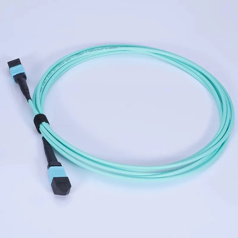 MPO الألياف patchcord 12 النوى OM4 أنثى ذكر نوع A 2 3 5 10 15 متر التصحيح البصري الرصاص أكوا OM3 MTP 12 حبلا ftth الطائر 12C