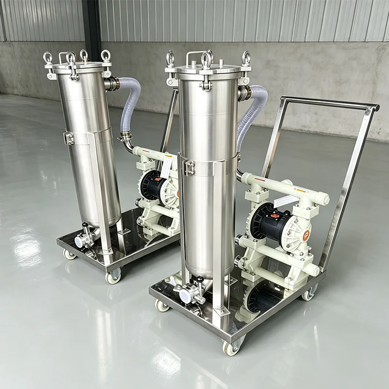 Multi Bag Industrial Filter Large Filtration Area for Mass Treatment of Water-based Paint Raw Materials