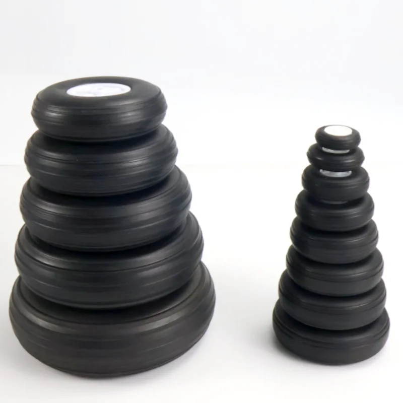 Modèle d'avion RC à aile fixe, véritable pneu d'avion, roue en caoutchouc PU, train d'atterrissage, diamètre de la roue 2.25/2.5/2.75/3.0/3.5/4/4.5/5 pouces