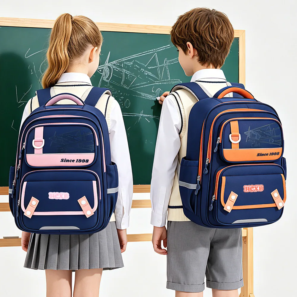 Grades 1-6 School Backpack,Bookbag for Elementary Boys Girls, Ergonomic Back to School Daypack