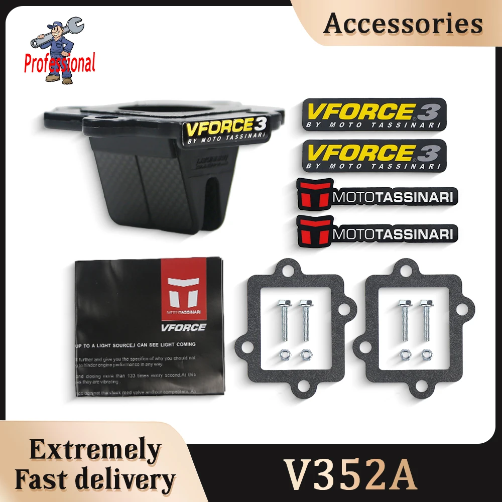 

Motorcycle Reed Valve For Yamaha Jog Aerox 50 V Force 3 Reed Valve CY50 YQ RE2 V352A Intake Glass Fiber V-Force Reeds 2003-2012