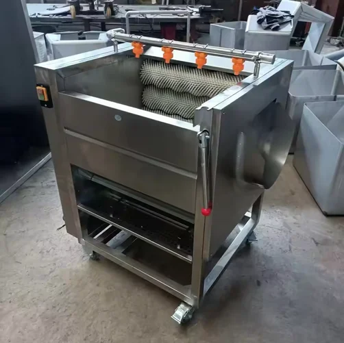 Washing Peeling Machine for Industrial Use High-Efficiency Brush Roller Peeling Machine for Beet Carrot and Sweet Potato