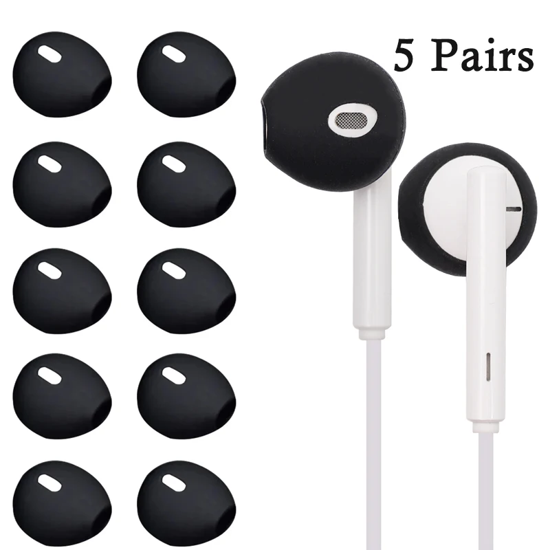 1-5 Pairs Anti-Slip Silicone Ear Tip Covers for Airpods Anti-Lost Cover Earphone Cover Earbuds Bluetooth Headphone Plug Cover