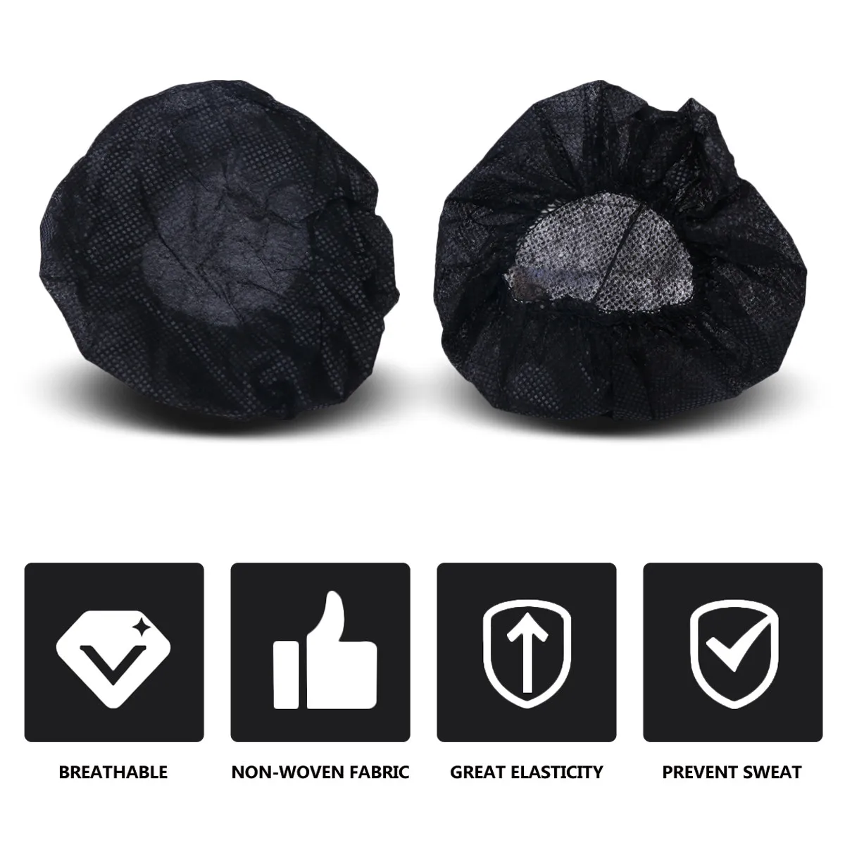 100pcs Soft Non-Woven Headphone Sleeve Covers – Hygienic, Sound-Permeable, Disposable, Fits All Headphones