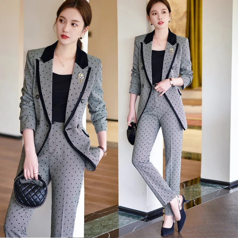 

High Sense Suit Women's Spring and Autumn 2023 New Temperament Goddess Style Casual Formal Wear Professional Tailored Suit Two-P