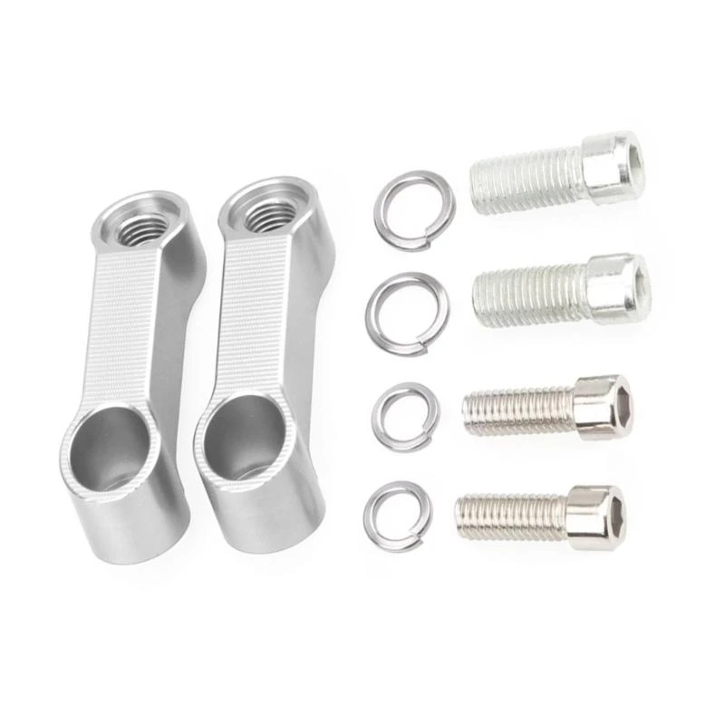 Motorcycle Mirror Extender Aluminum Risers for Improved Riding Experience Safety