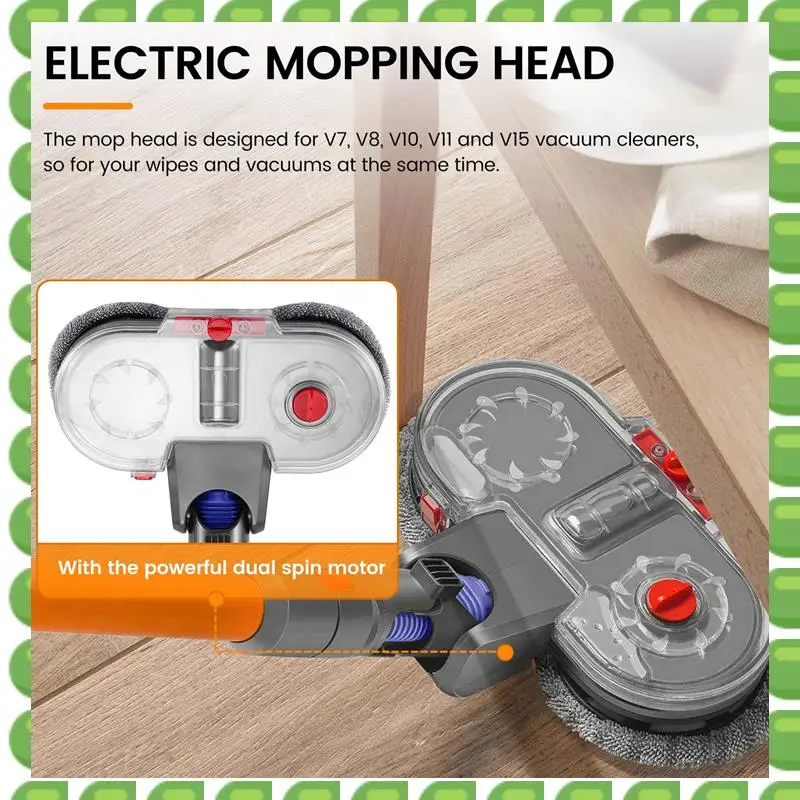 

Насадка для электрической швабры A04V для пылесоса Dyson V7 V8 V10 V11 V15, включая съемный резервуар для воды