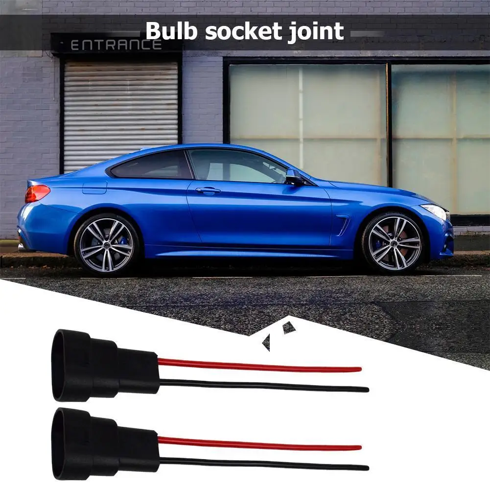 1 Pair 9005 HB3 HB4 Bulb Socket Headlight Fog Lamp Male Plug Adapter Connector Applicable Voltage 12v-24v 140x30x20mm