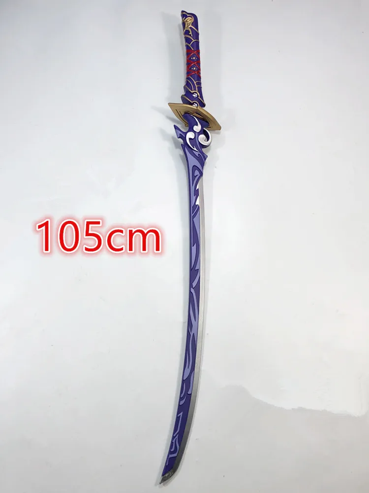 Mistsplitter Reforged Schwert 100cm Spiel Genshin Auswirkungen Schwert Kamisato Ayaka Schwert Cosplay Waffe Requisiten Sicherheit PU Rolle Geschenk