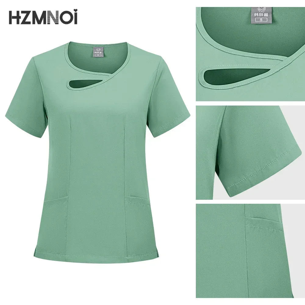 Chirurgische uniformen Vrouw Verpleging Enfermeria Sets Top + Broek Artikelen Medische Uniform Scrubs Klinische Schoonheidssalon ziekenhuispakken