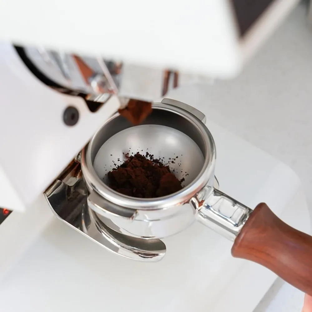 سلة مسحوق كروية من الفولاذ المقاوم للصدأ مقاس 58 مم مع فتحة 292 × 0.3 مم، متوافقة مع مرشحات Portafilters لآلة الإسبريسو مقاس 58 مم. #3