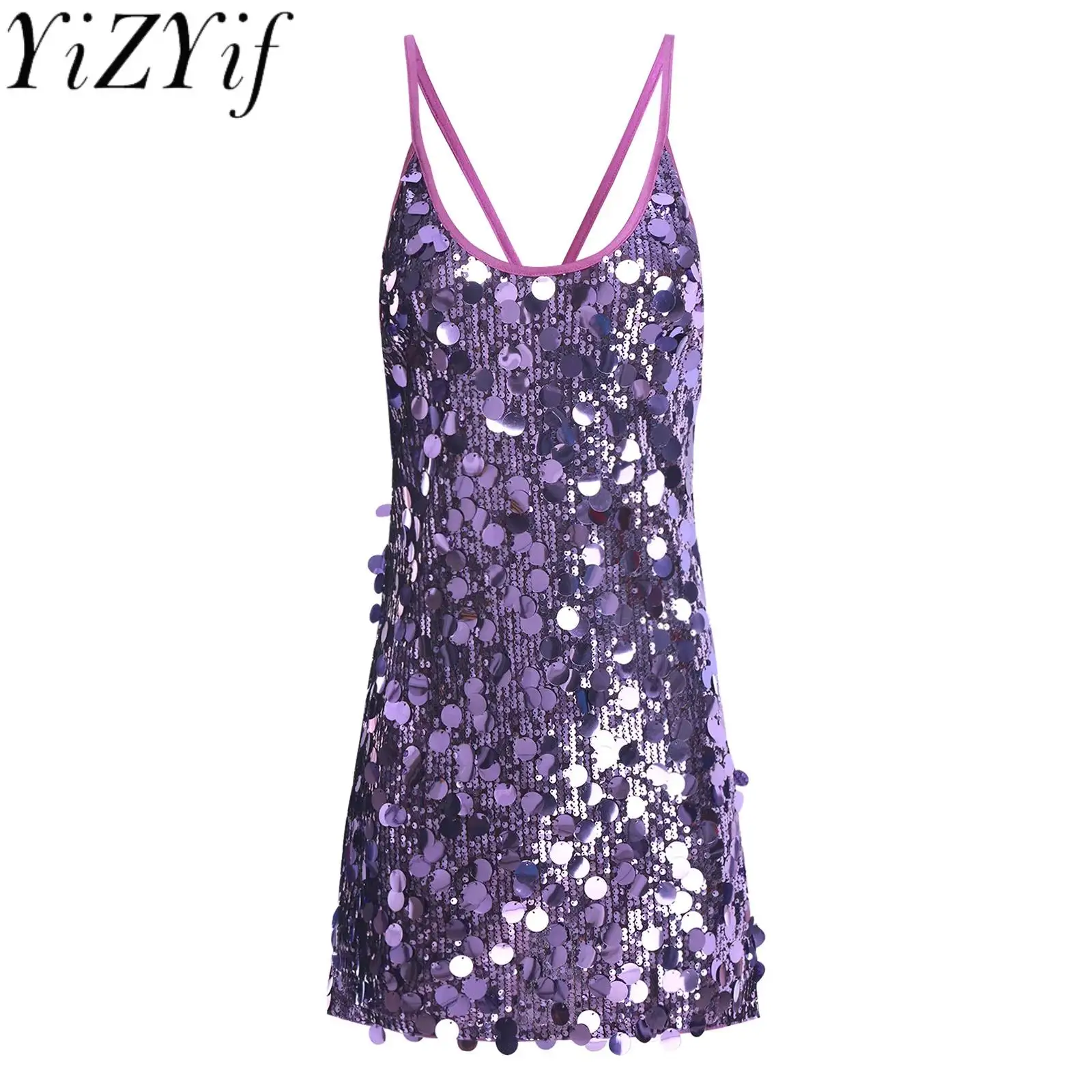 

Party Cocktail Banquet Dress Sissy Adult Women Backless Sequins Catching Micro Pencil Dress for Birthday Dating High Look Dress