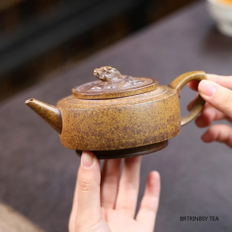 

210ml Tradition Yixing Purple Clay Teapot Chinese Handmade Zisha Tea Pot Beauty Tea Infuser Kettle Household Teaware Tea Set