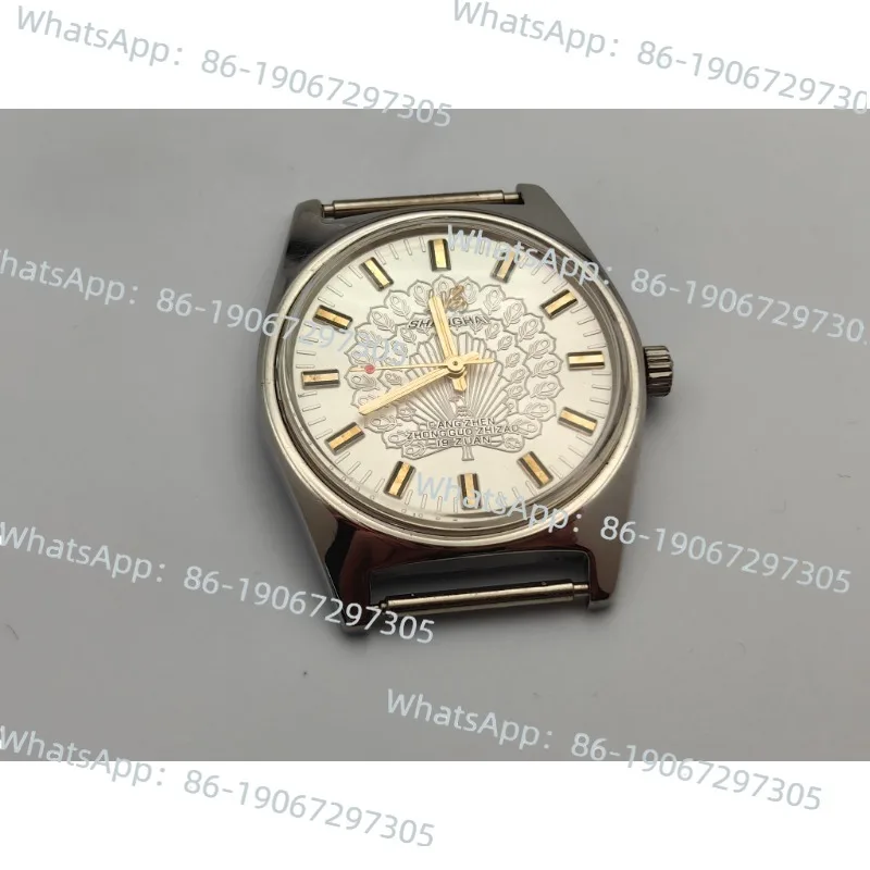 

Domestic Old Shanghai Men's Watch Mechanical Manual Upper 7120 Movement 36mm Peacock Pattern Random Phase