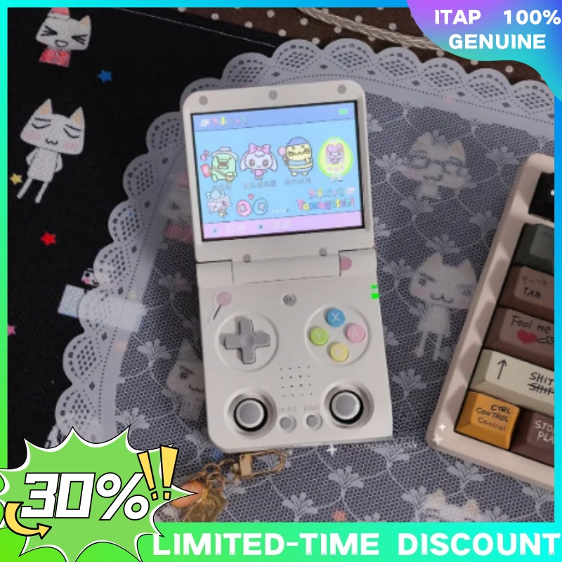 MIYOO Mini Flip Retro Handheld Game Console With New Hinge 2.8''IPS Screen Portable Video Game Consoles Classic Gaming Emulator