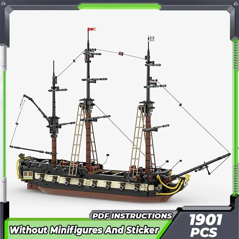 Popular Moc Building Bricks Military Model Privateer Frigate Technology Modular Blocks Gifts Toys For Children DIY Sets Assembly