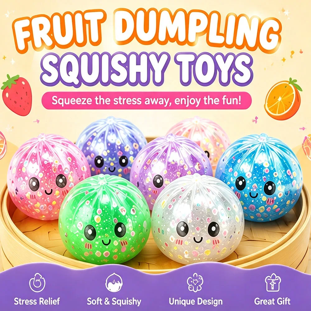 Pop Art Collectible Bao Bun Squishy Fake Food Mystery Color Surprise Edition Tactile Squeeze Desk Ornament Aesthetic Novelty
