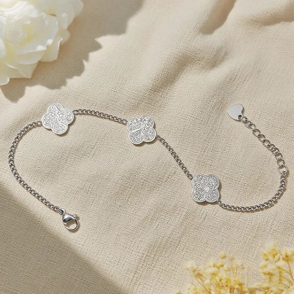 الفولاذ المقاوم للصدأ Ayatul Kursi سوار إسلامي مسلم عربي الله رسول سوار للنساء سابر شوكرا تواكول سوار #6