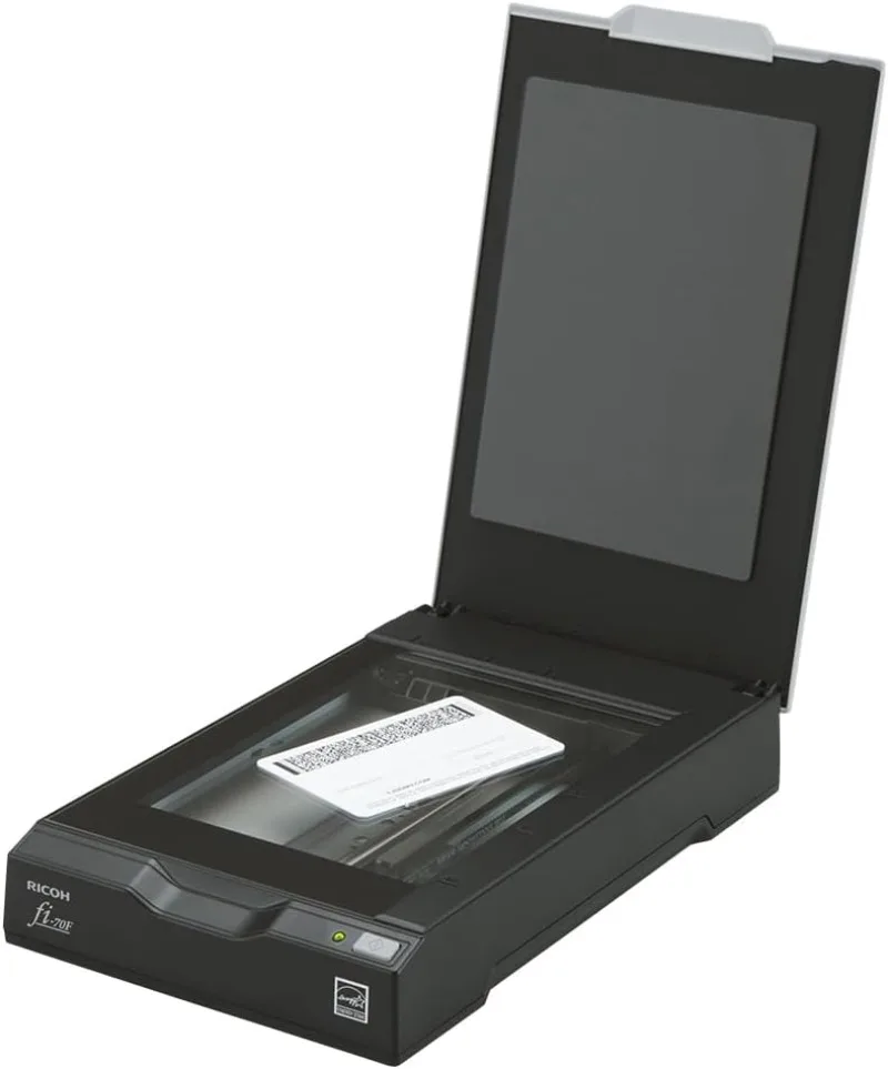 RICOH Fi-70F Small Footprint Flatbed A6 Document Scanner for IDs, Passports, Small Cards