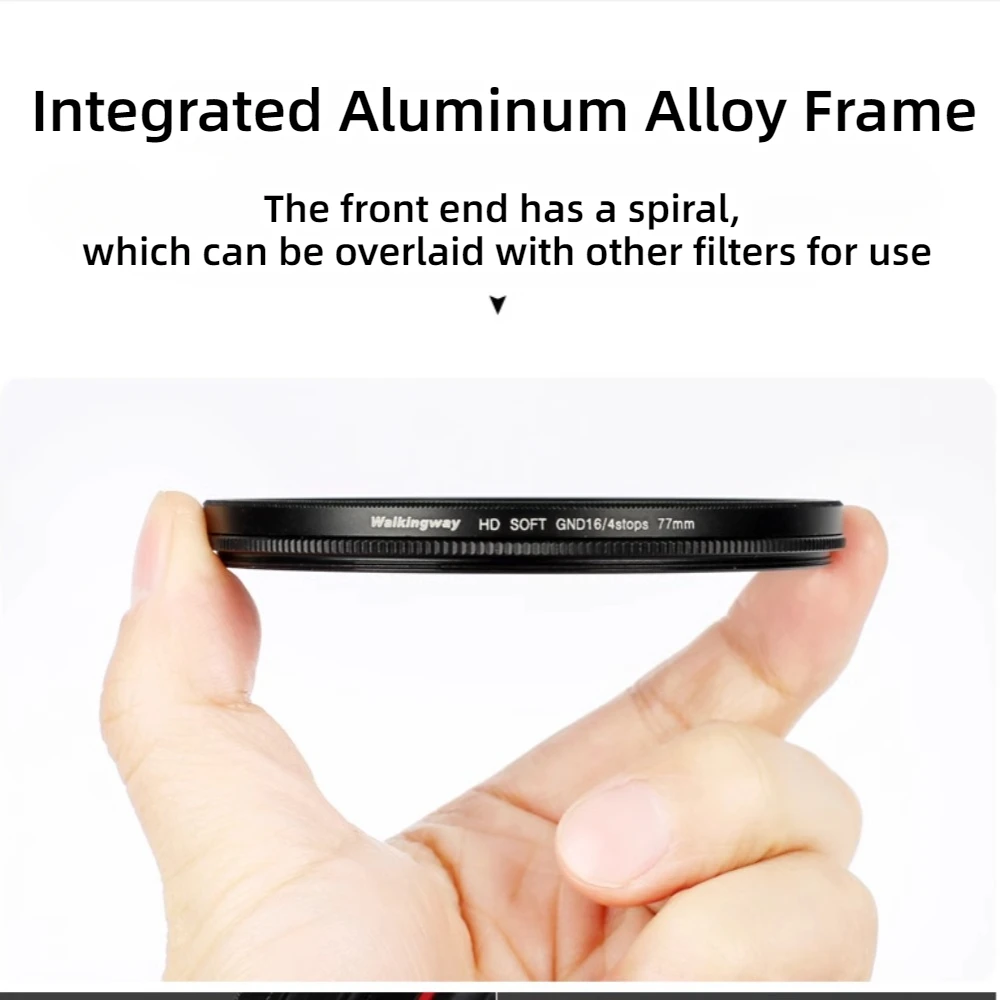 Walking Way GND16 Camera Filter Optical Glass Circular Lens Filter 40.5 52 55 58 62 67 72 77 82mm Filter for Camera Photography
