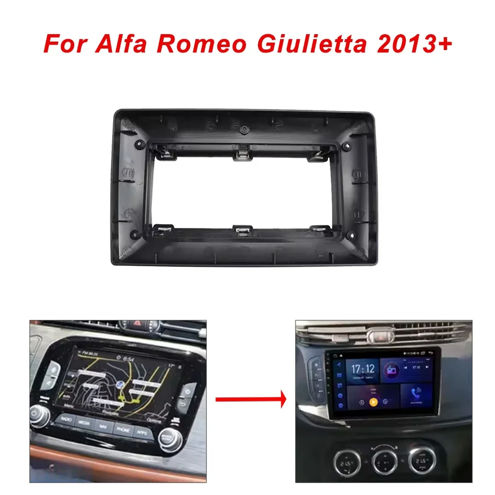 9Inch Car Frame Fascia Adapter Canbus Box Decoder Android Radio Dash Fitting Panel Kit for Alfa Romeo Giulietta 2013+