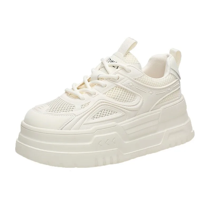 

2026 Fashion Front Lace-up Women's Vulcanize Shoes New Mesh Outdoor Slip-Resistant Casual Best Seller Comfortable Casual Shoes