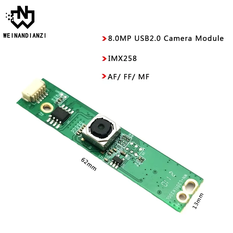 HD IMX258 12MP USB2.0 camera module AF/FF 75 120 degree l MJPEG, YUY  Free drive camera For file scanning and face recognition