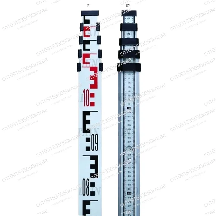 

Telescopic Aluminum Surveying Leveling Staff, /5m/7m For Option
