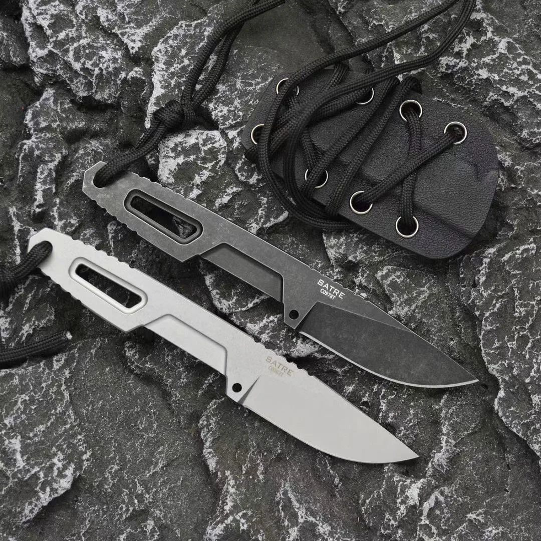 Extre ratio SATRE fixed knife D2 steel camping outdoor Tactical gear Combat self-defense portable pendant utility sharp Knive