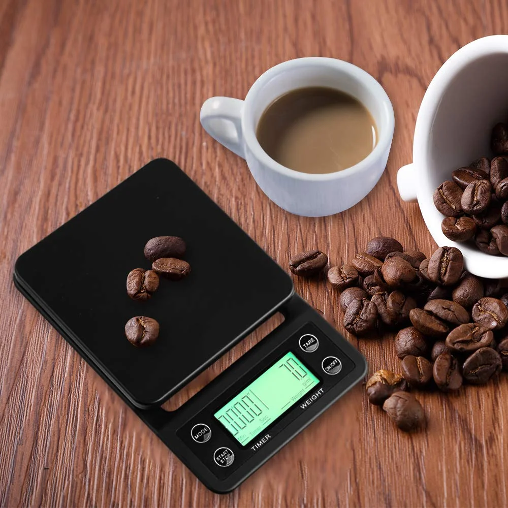 Coffee Weighing Digital Kitchen Coffee Scale High Precision 0.1g Electronic Scale with Countdown Timer Home Barista Accessories