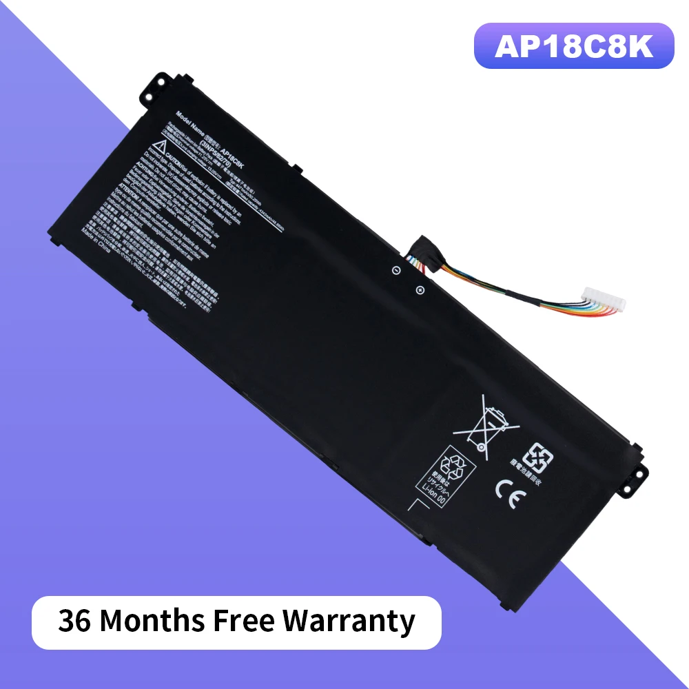 

AP18C8K Аккумулятор для ноутбука Acer Aspire 5 A515-43-R057 R4MG R6F6 R6WW A515-44 R7NU R5UZ KT00304012 36 месяцев Бесплатная гарантия