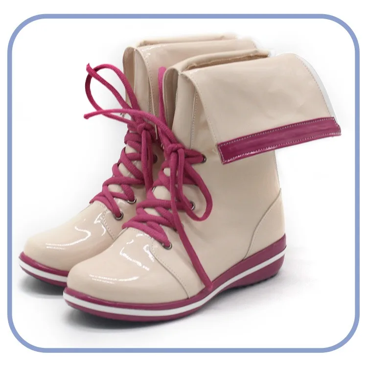 Zapatos de Cosplay Morino Rinze, zapatos de cuero PU, botas para fiesta de Halloween, accesorios de Anime, accesorios de Cosplay hechos a medida
