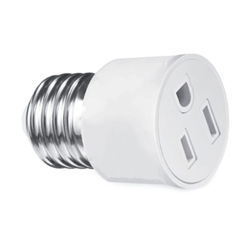 Conversor base lâmpada E27 transforma base lâmpada para casa estúdio universal